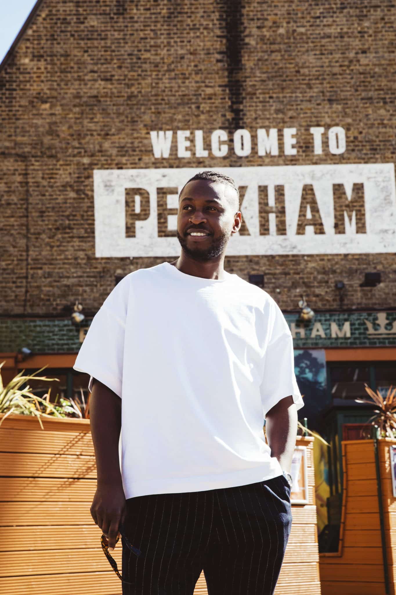 Clement Ogbonnaya outside the Prince of Peckham