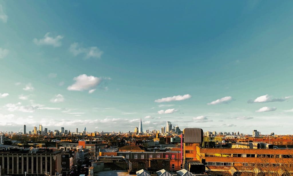 The incredible panoramic view from Frank's Cafe, one of the best things to do in Peckham