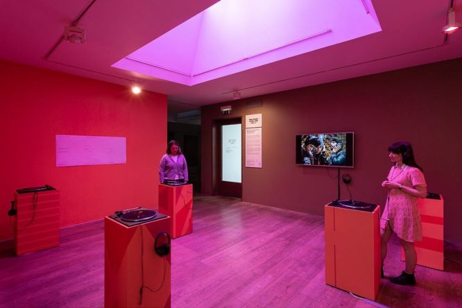 Installation view, Eileen Simpson &amp; Ben White (Open Music Archive): Once Heard Before at the Whitechapel Gallery