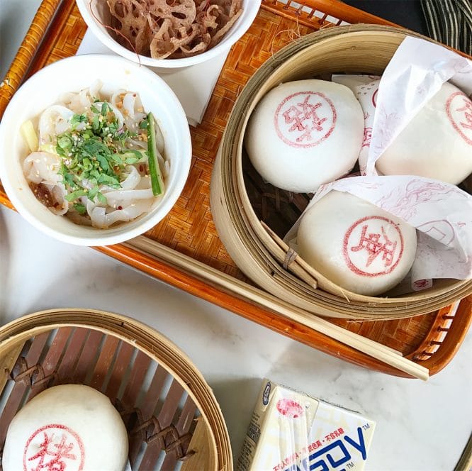 Tasty bao buns from Soho's Bun House Chinese restaurant