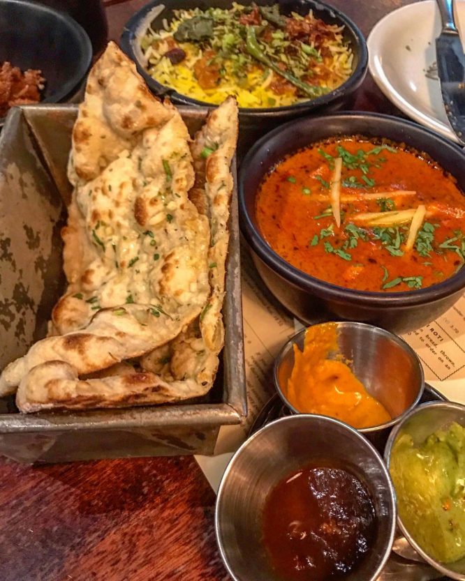 Delicious curries, naan breads and more from Dishoom, one of the best Indian takeaways in London