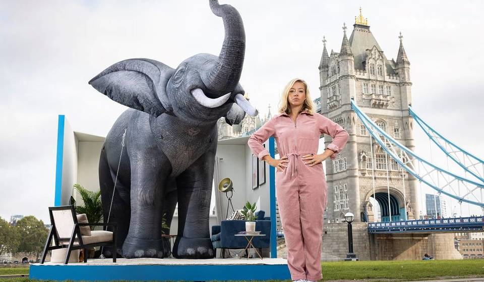 A Giant Elephant Has Appeared In Tower Bridge To Get The Nation Talking About Death