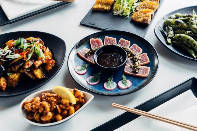 Delicious sushi served at Soho's first interactive restaurant Inamo