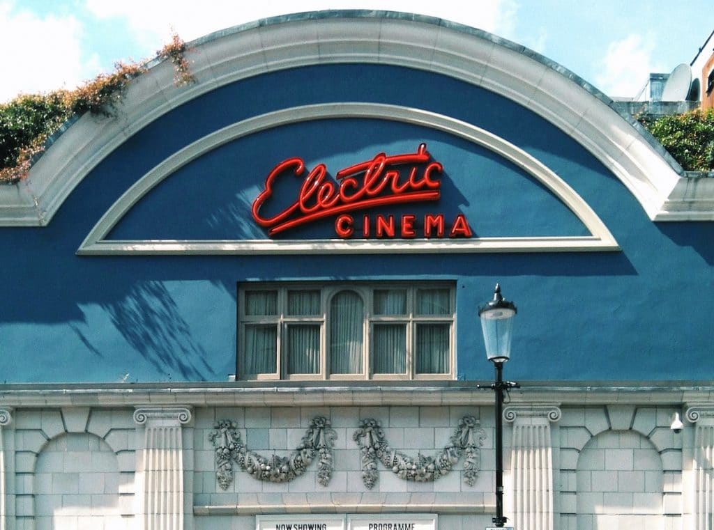The exterior of the famous Electric Cinema in Notting Hill, London