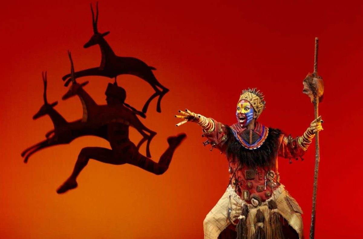 Actor's performing at Disney's 'The Lion King' at The Palladium