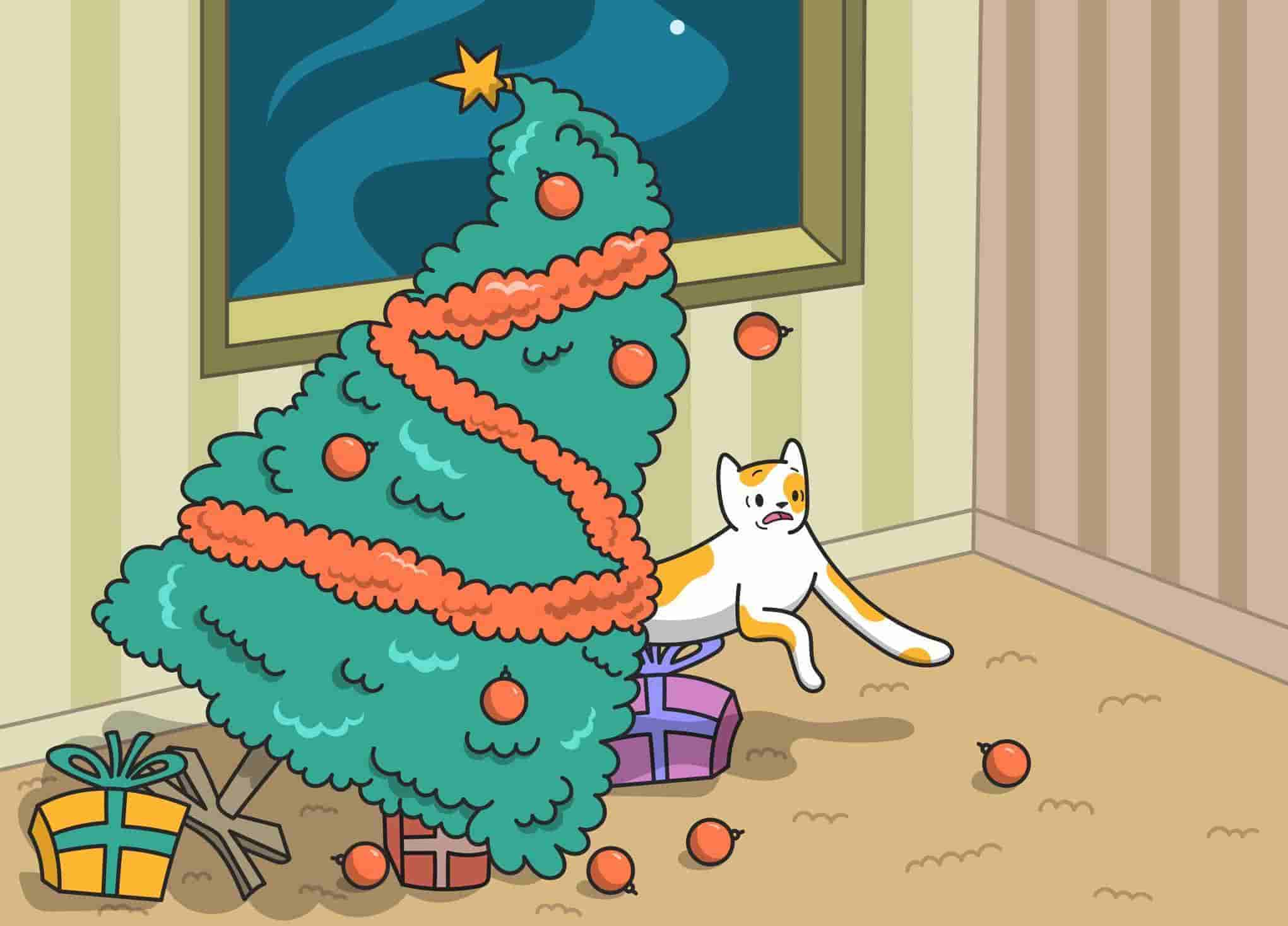 How to Cat-Proof Your Christmas Tree