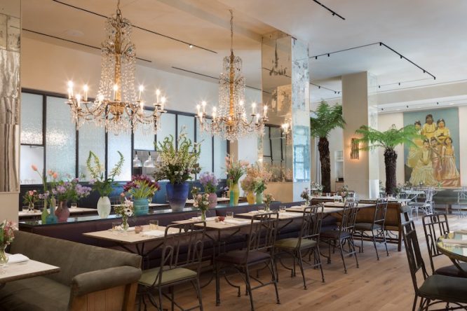The interior of The Petersham restaurant in London's Covent Garden