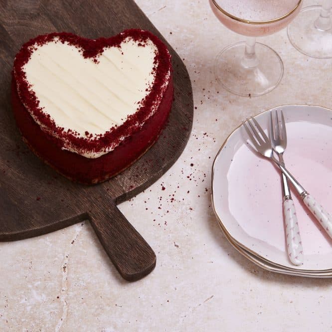 A red velvet cheesecake from the Hummingbird Bakery in London