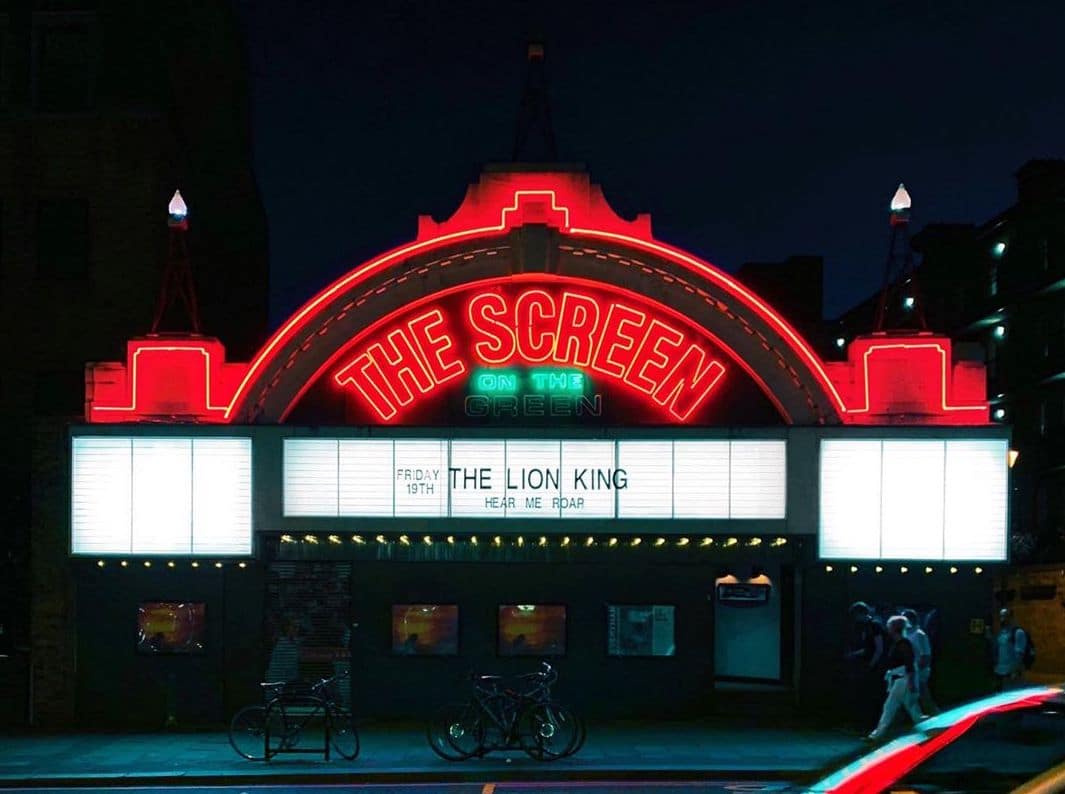 The exterior of The Screen on the Green in Islington, London, one of the best luxury cinemas in London