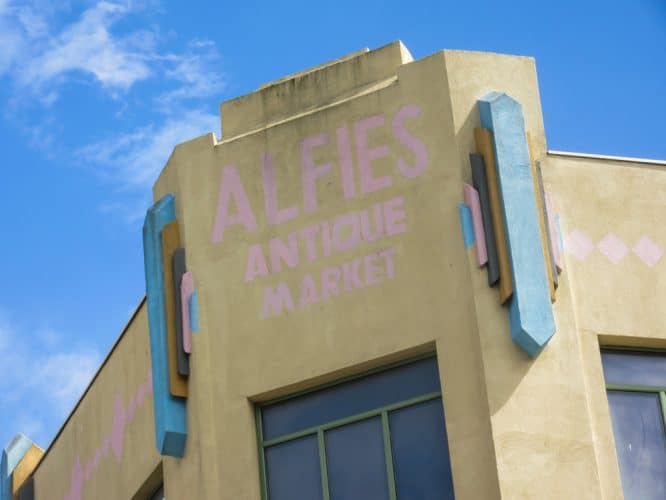 The exterior of Alfie's Antique Market in Marylebone, London