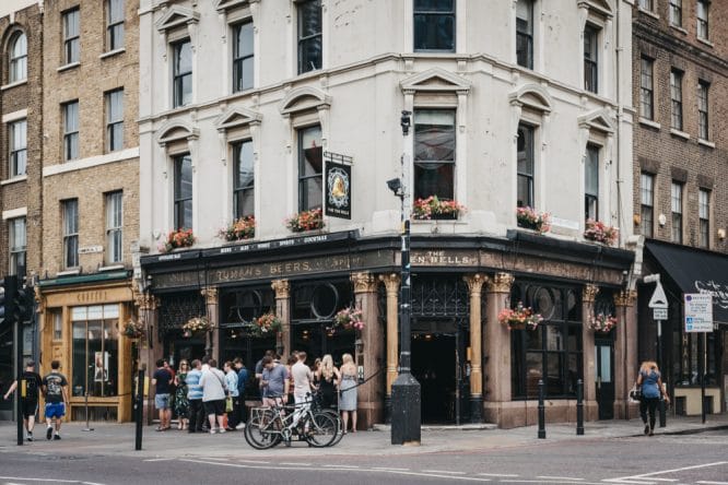 The Ten Bells pub in Spitalfields, one of the best pubs in London