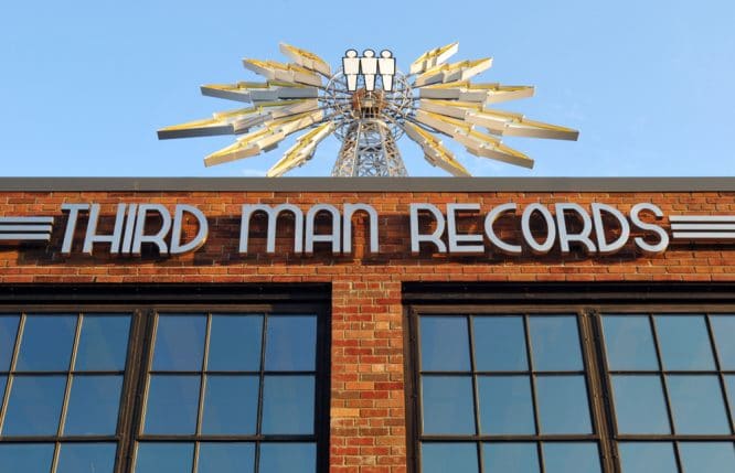 The exterior of Third Man Records Record Shop