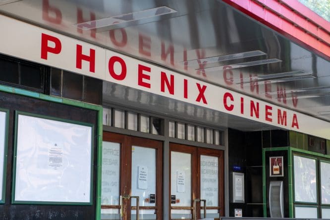 The exterior of The Phoenix Cinema in East Finchley in North West London