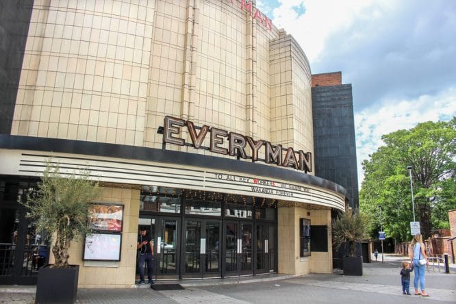 The Art Deco exterior of the Everyman cinema in leafy Muswell Hill