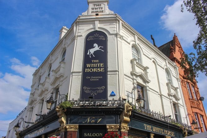The White Horse pub in Parson's Green 