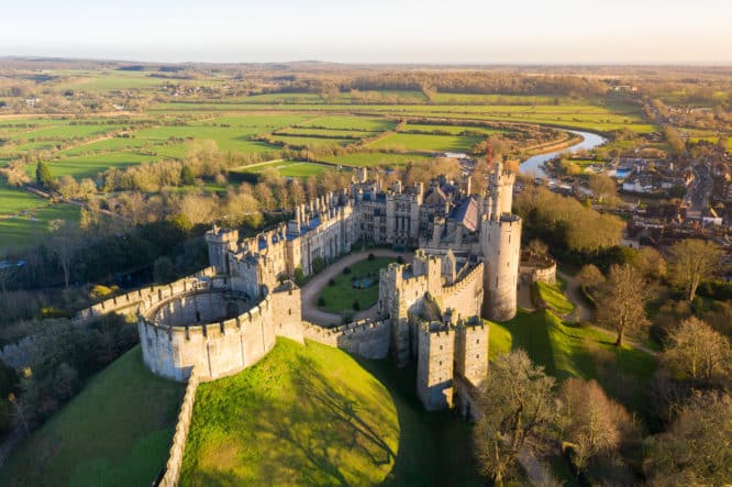The spectacular Arundel Castle in West Sussex, one of the best castles near London.