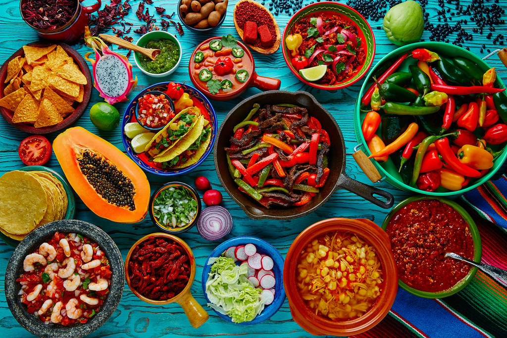 A delicious and colourful spread of Mexican fare served at one of the best Mexican restaurants in London
