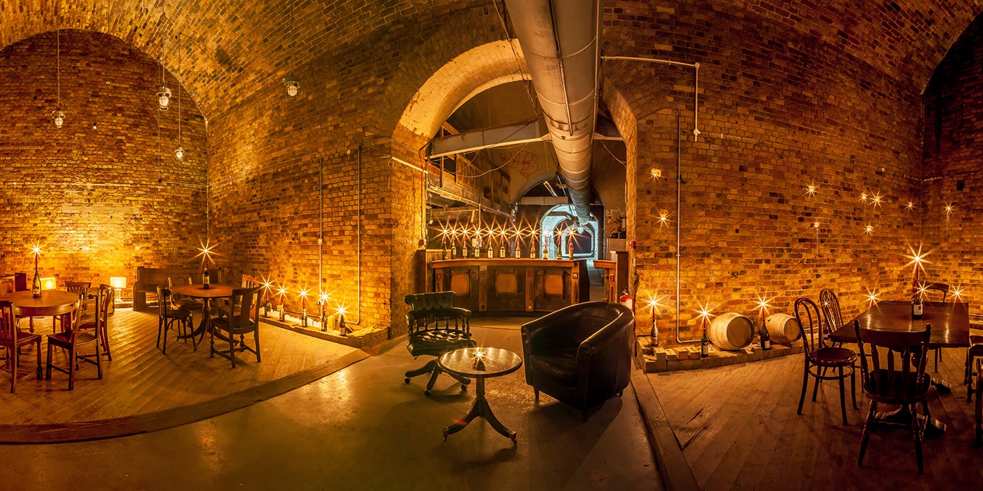 The ambient interior of the Winemaker's Club in Farringdon, one of London's best wine bars