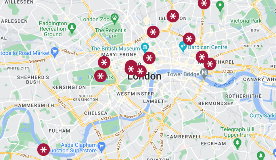 This Map Shows You Some Of The Best Cheap Things To Do In London For Under 20 Quid