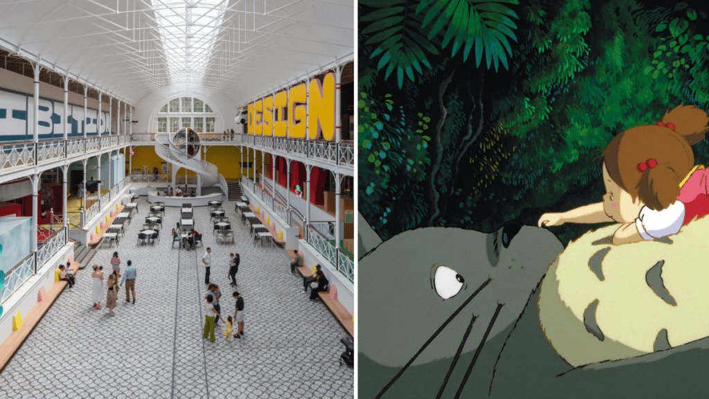 Young V&A, Town Square (left), My Neighbour Totoro (right)